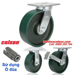 Bánh xe đẩy chịu tải 2 tấn bằng thép Colson Mỹ